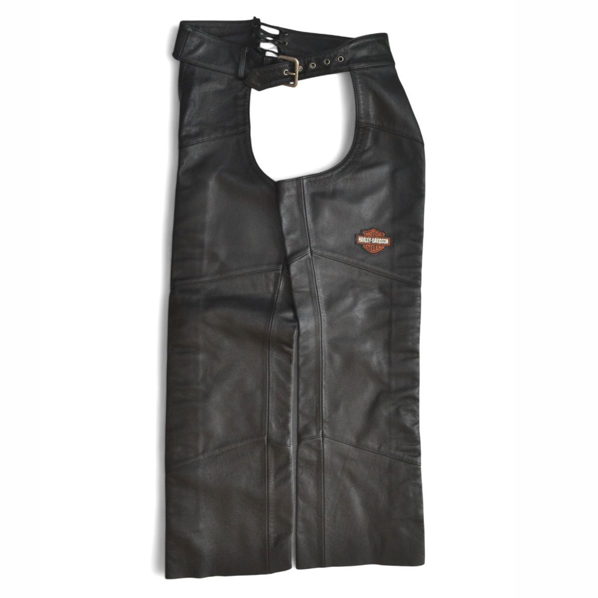 Harley Davidson 本革レザー チャップス ブラック サイズM Harley Davidson ハーレーダビッドソン チャップス レザー