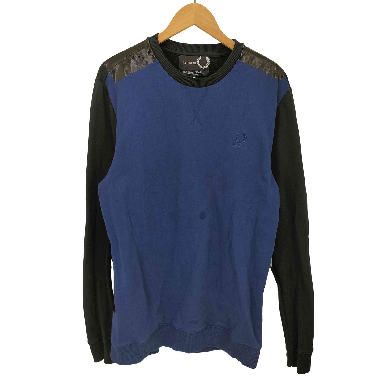 ラフシモンズ RAF SIMONS 18SS Taped Detail Sweatshirt ロゴ 刺繍 