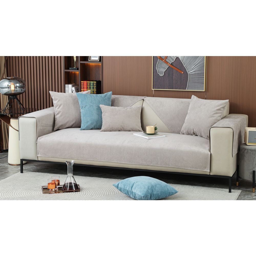 グレー  90×180cm  ソファーカバー ソファーシーツ ３人かけ かけるだけ ksofa13 ソファーカバー かけるだけ 3人掛け ソファカバー 三人掛け ソファ カバー ソファー 滑り止め 撥水 はっ水 防汚 