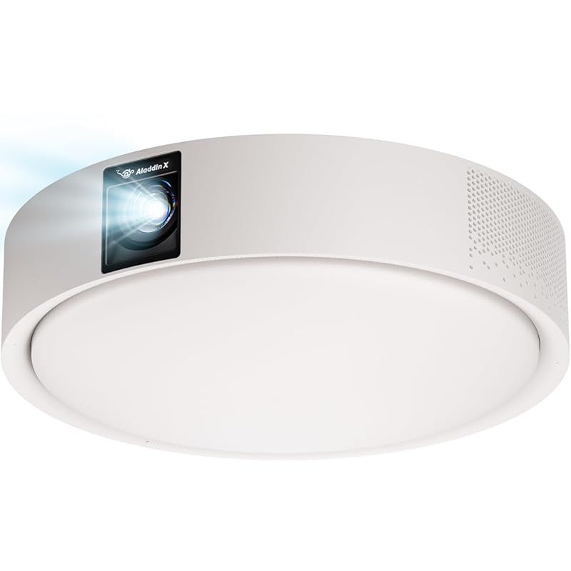 Aladdin X2 Light アラジン エックス 2 ライト プロジェクター700 ANSIルーメン 天井照明 LEDシーリングライト スピーカー Harman Kardon ドルビーオーディオプラス テレビ 地上波 フルHD 家庭用 映画 0