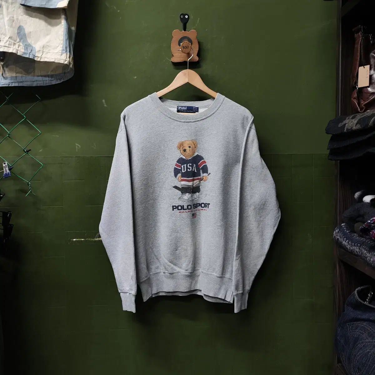 90s ポロ Ralph Lauren(ラルフローレン) CANADAmade ベア くま 
