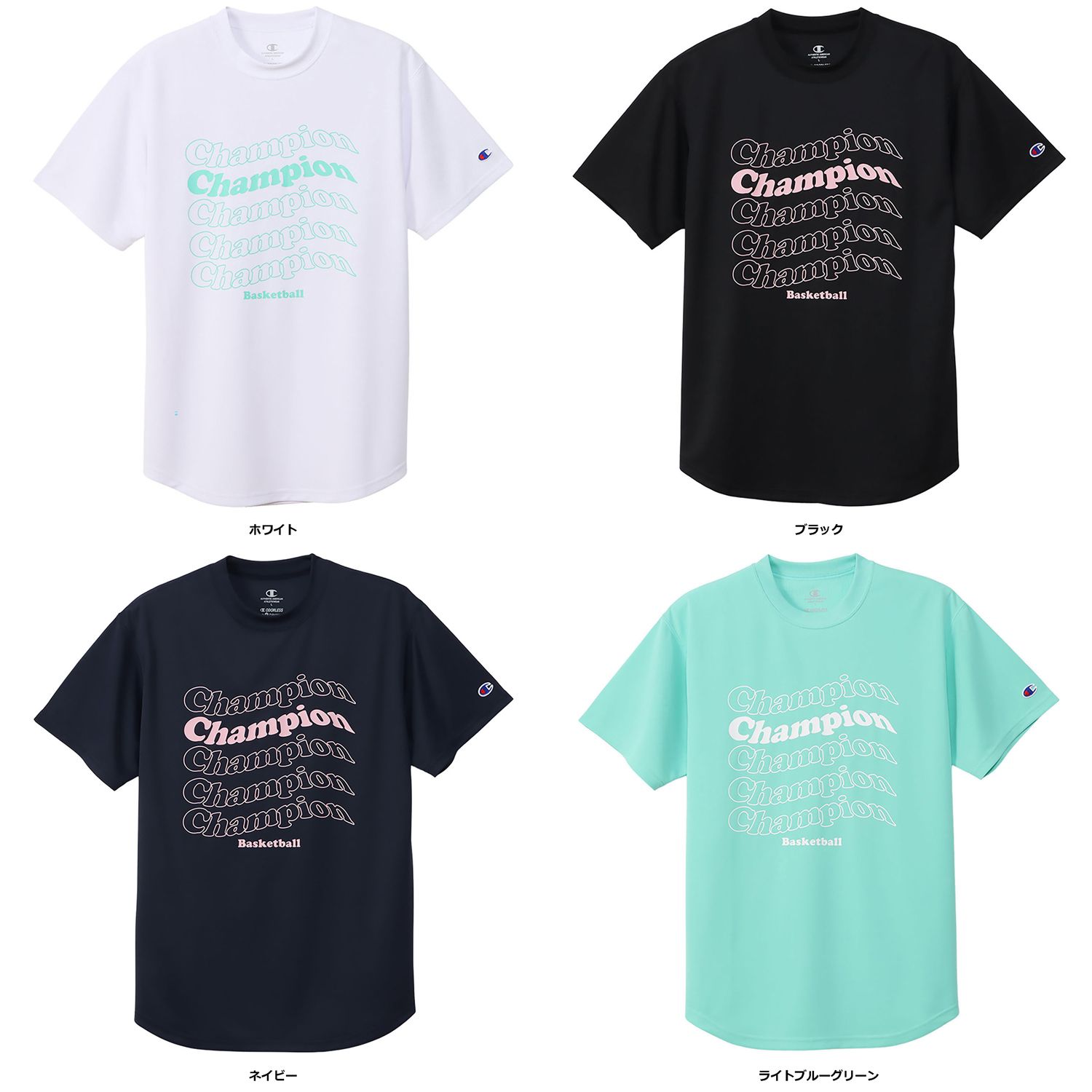 チャンピオン Champion バスケット SHORT SLEEVE T-S  CWZB357 010 ホワイト