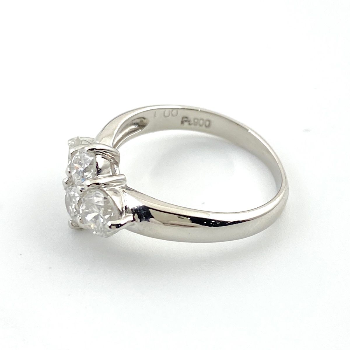 メレダイヤ デザインリング プラチナ 指輪 リング 6.5号 Pt900  