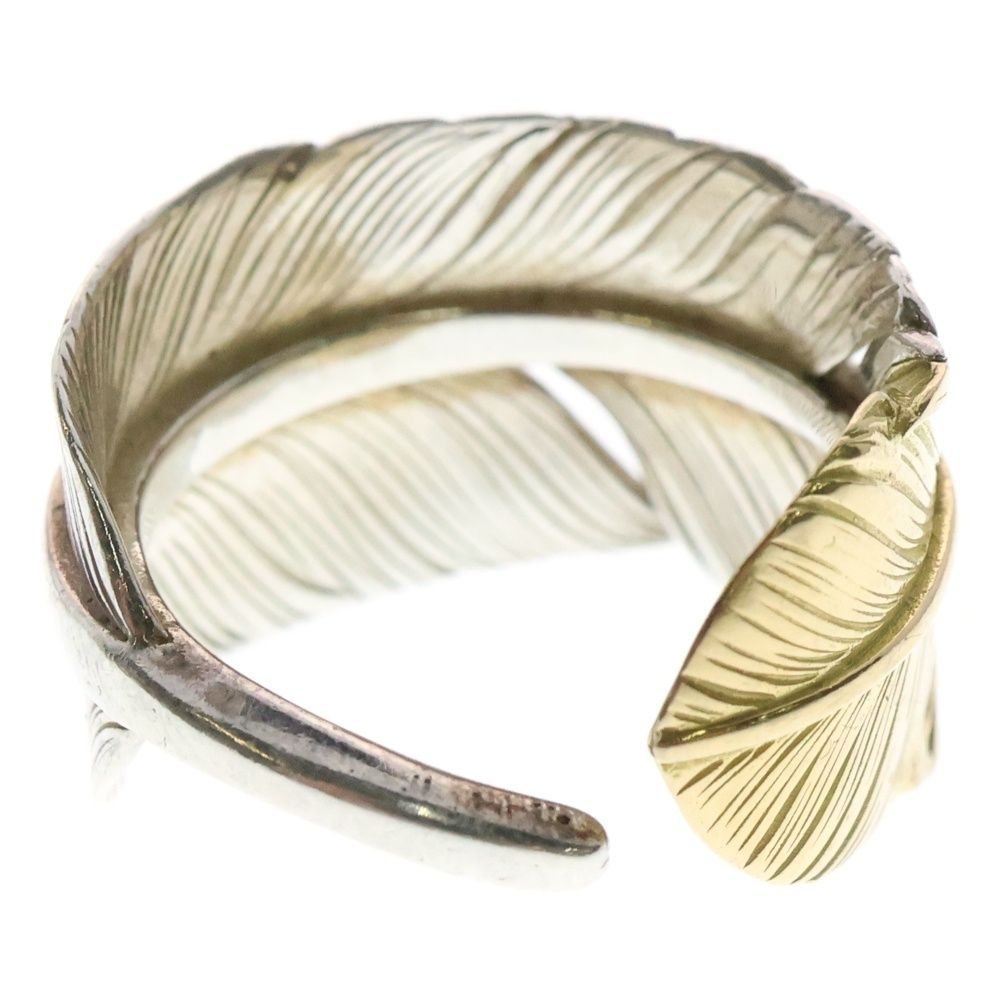 鷲見太郎 ワシミタロウ M Feather K18 Top Ring 01 鷲見太郎 (ワシミタロウ) M feather K18 top ring 01 先金フェザー