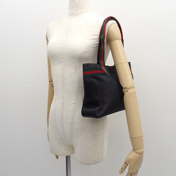 GUCCI / グッチ ◇シェリーライン デニム トートバッグ ハンドバッグ