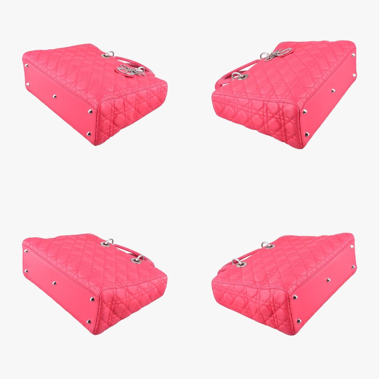 クリスチャンディオールChristian Diorレディディオールピンクラムスキン16-BO-0154