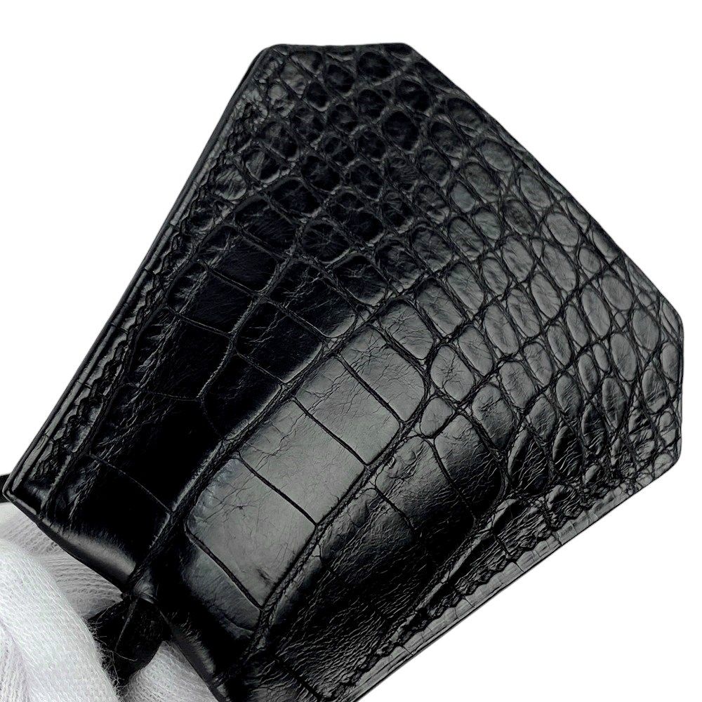 エルメス クロシェット 黒 ダメージあり フランス製 HERMES(エルメス) クロシェットネックレス シルバー サイズ