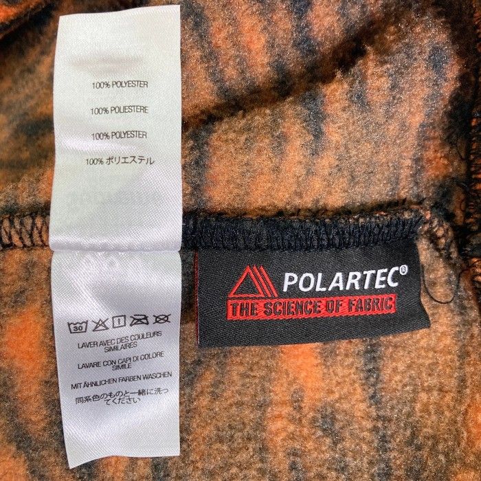 ☆Supreme シュプリーム 21AW Logo Polartec Hooded Sweatshirt Tiger オレンジ×ブラック sizeM  - メルカリ
