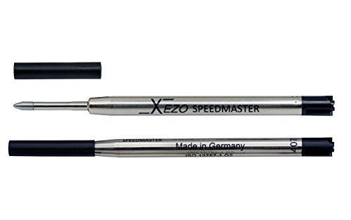 Xezo Pens Speedmaster 9000-1 ボールペン用ゲルリフィル 2個パック ブラックインク (9000-1ボールペン用替え芯) ミディアム