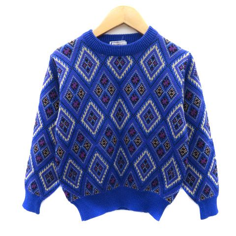 イヴサンローラン YVES SAINT LAURENT ニット セーター 長袖 総柄 130  