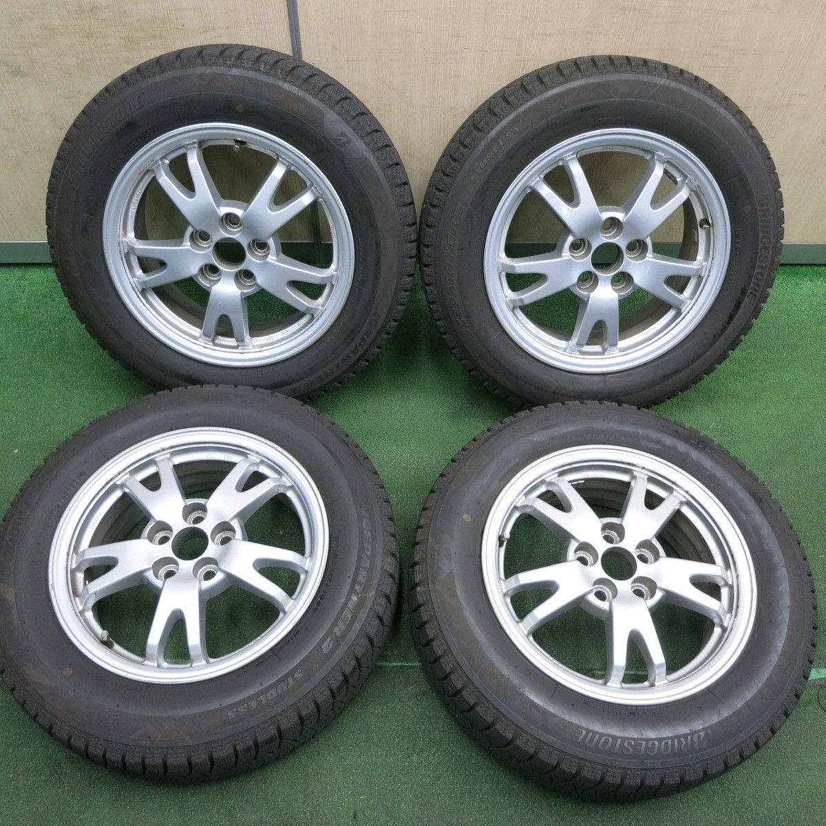 pcd100 5穴　スタッドレス　15インチ　プリウスなど、 鍛造 軽量 RAYS ECO drive GEARSUPER ホイール 4本 6J-15 PCD100