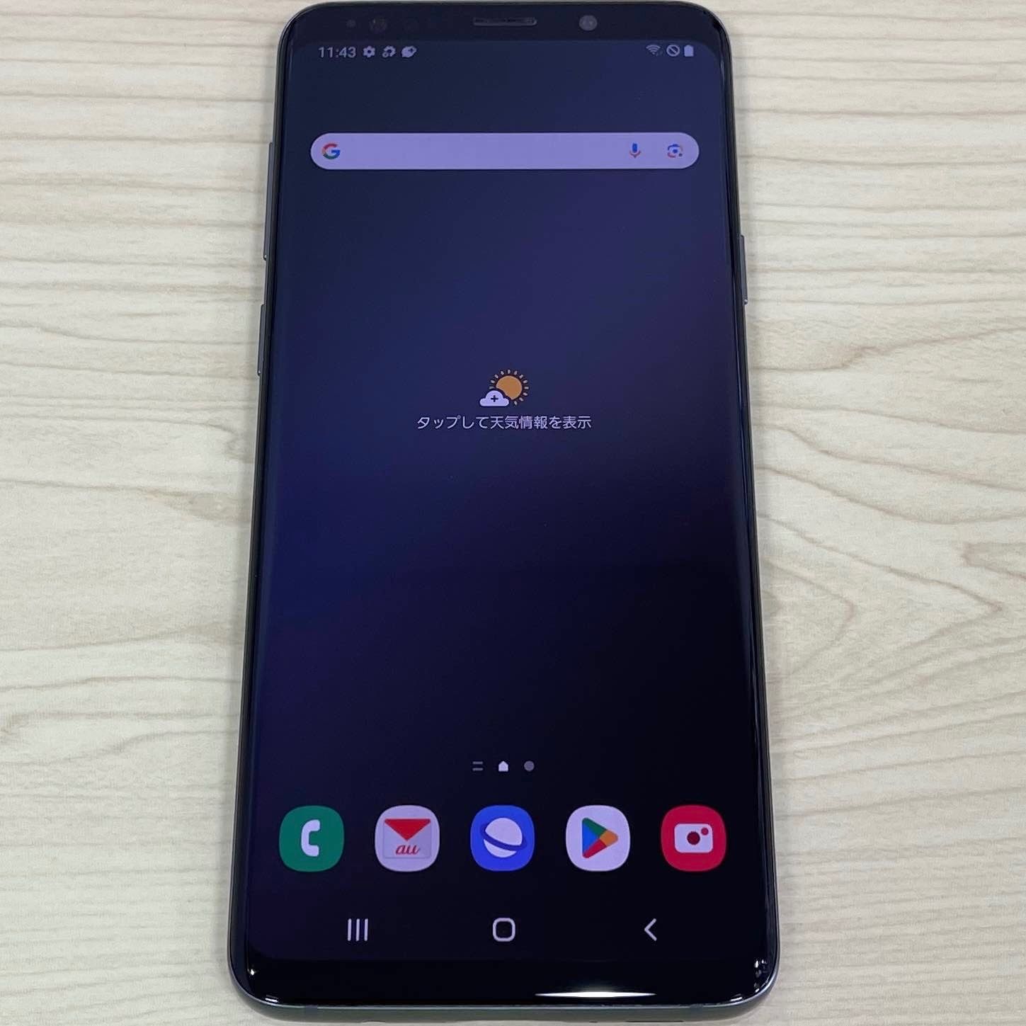 【美品】GALAXY S9+ SCV39 64GB チタニウムグレー SIMフリー 21004