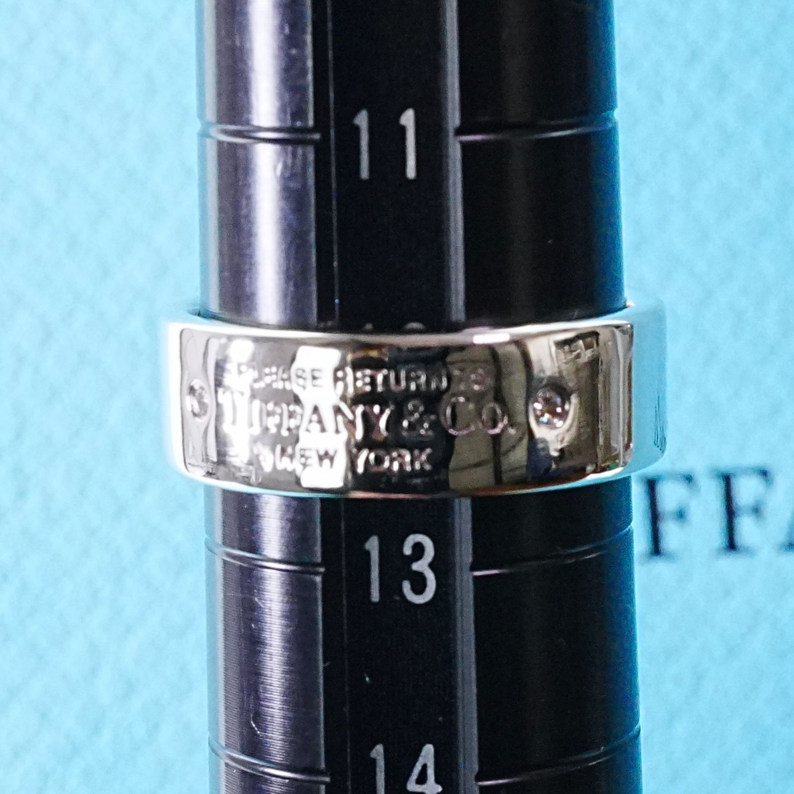 極美品11号 ティファニー リターントゥ 2Pダイヤ リング⁄24-3805S 