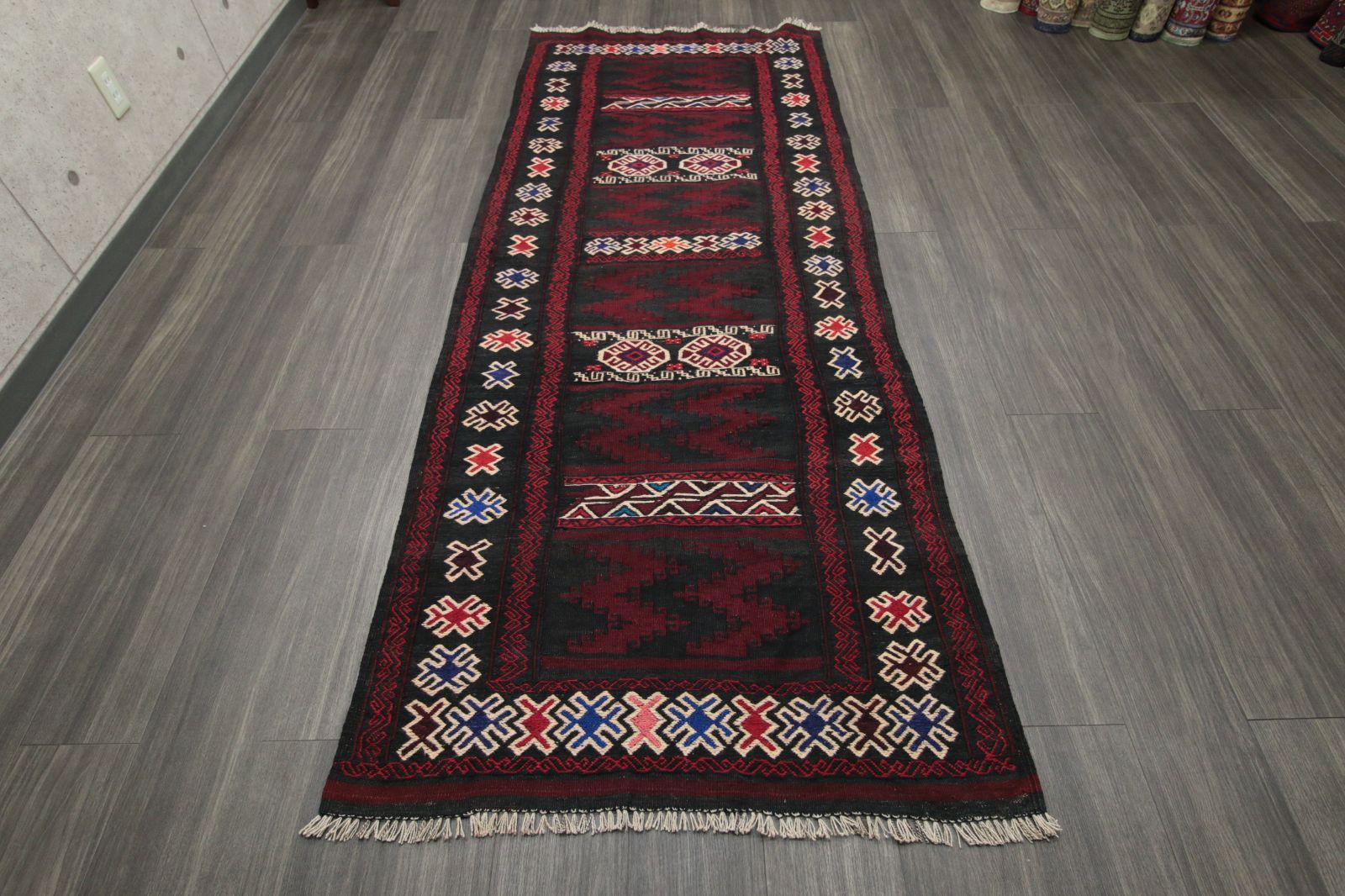 搬入設置サービス付 Afghan Kilim アフガニスタン ヴィンテージ キリム