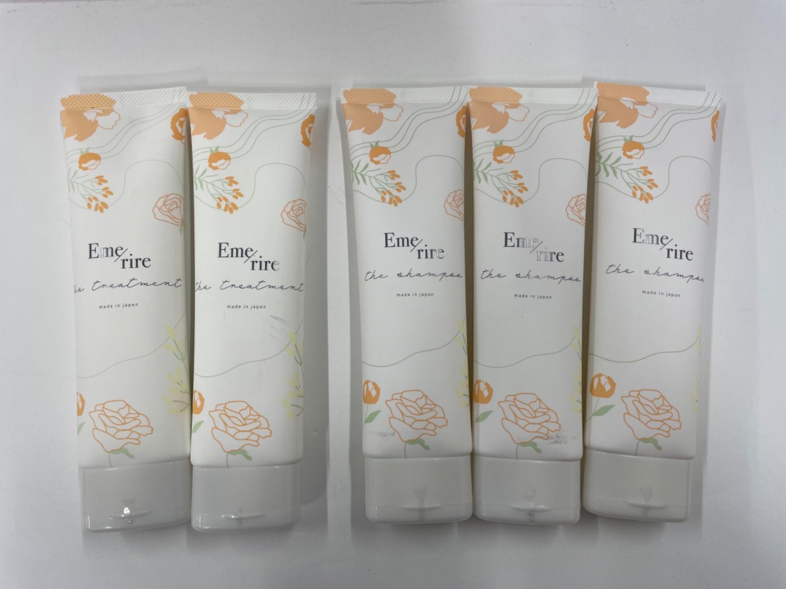 R2208 K Eme rire エメリル ザシャンプー 150ml×3点 ザトリートメント 150ml ×2点 計5点セット