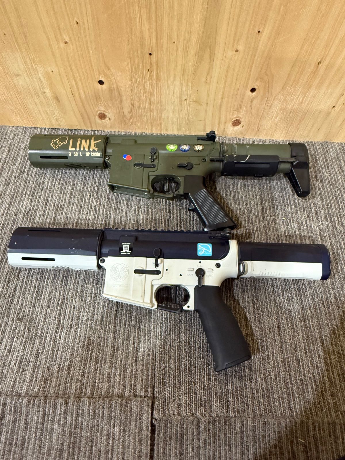 SGM ジャンク エアガン KRYTAC S-Tアサルトライフル 電動ガン ガスガン まとめ売り 銃 ケース付き