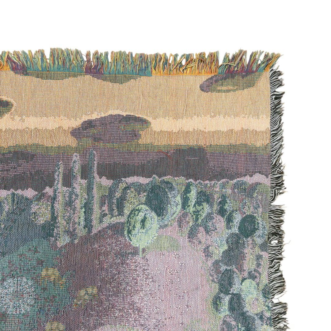 vintageラグ カーペット 農村 風景 アート ヴィレッジ 1241 VINTAGE