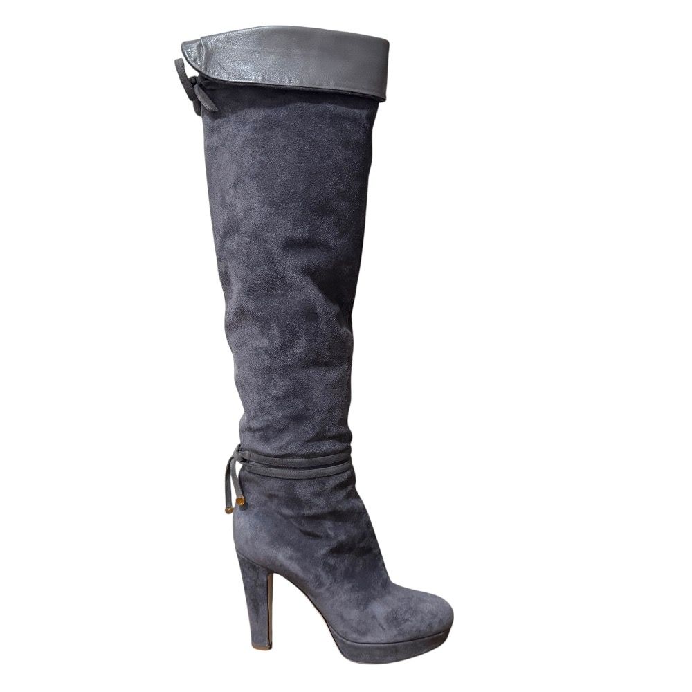 sergiorossiセルジオロッシ☆スエードロングブーツ ジョッキーブーツ37