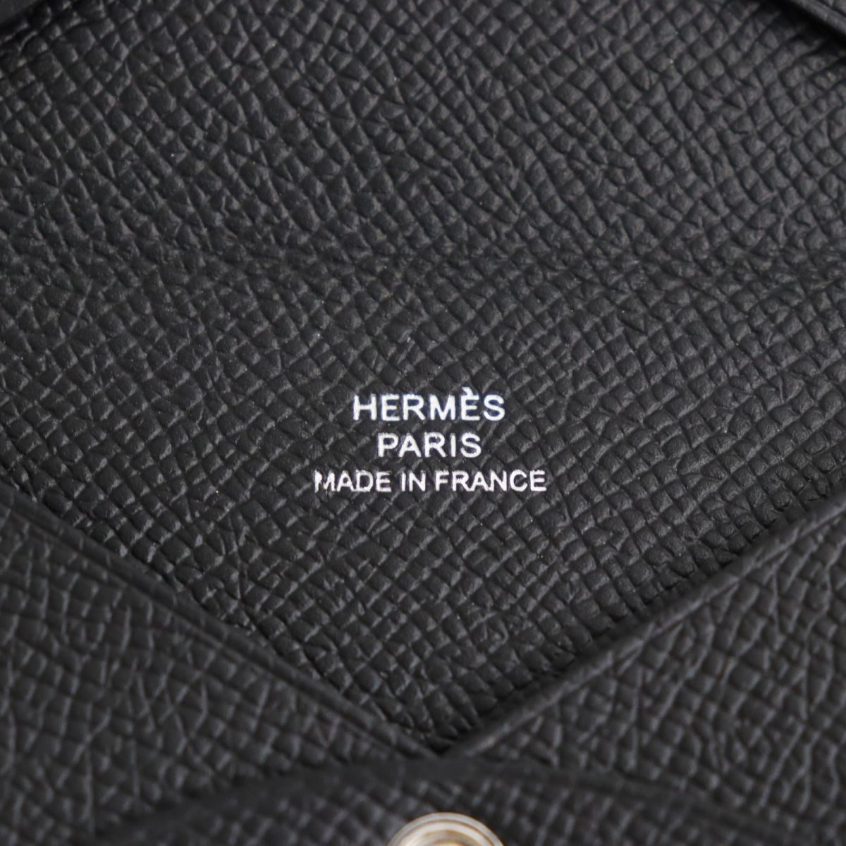 美品○HERMES エルメス カルヴィ ヴォーエプソン 二つ折り レザー