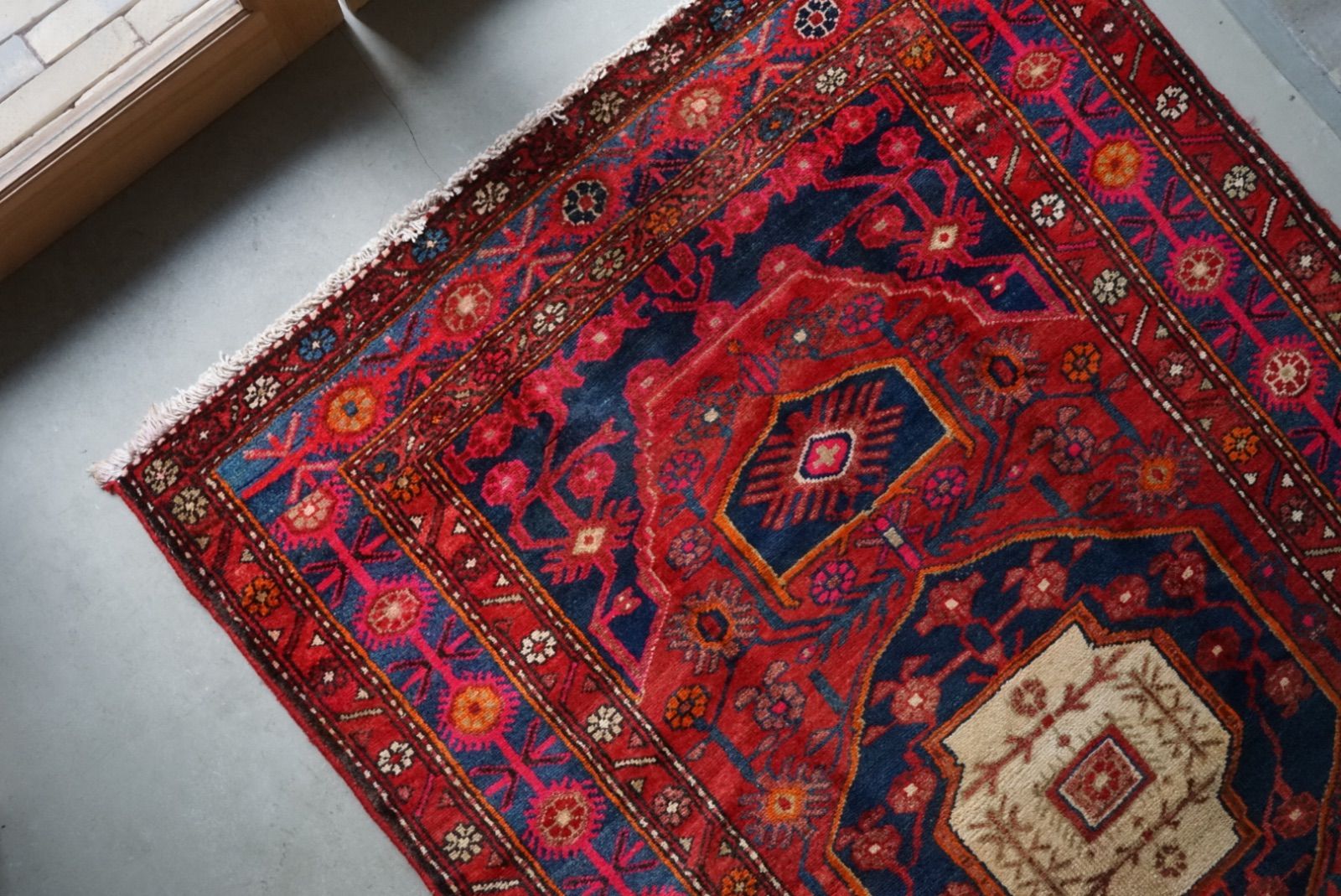 【vintage】バルーチラグ　アフガン　トライバル　ヴィンテージ　幾何学模様 vintage】バルーチラグ アフガン トライバル ヴィンテージ 幾何学模様