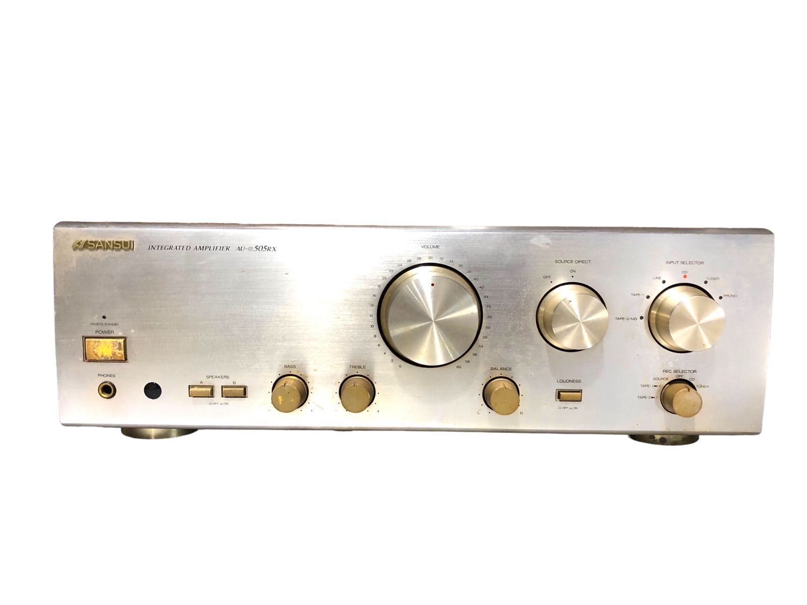 SANSUI AU-α505RX サンスイ プリメインアンプ ゴールド オーディオ機器 通電確認品 現状品 100V 日本製 - メルカリ