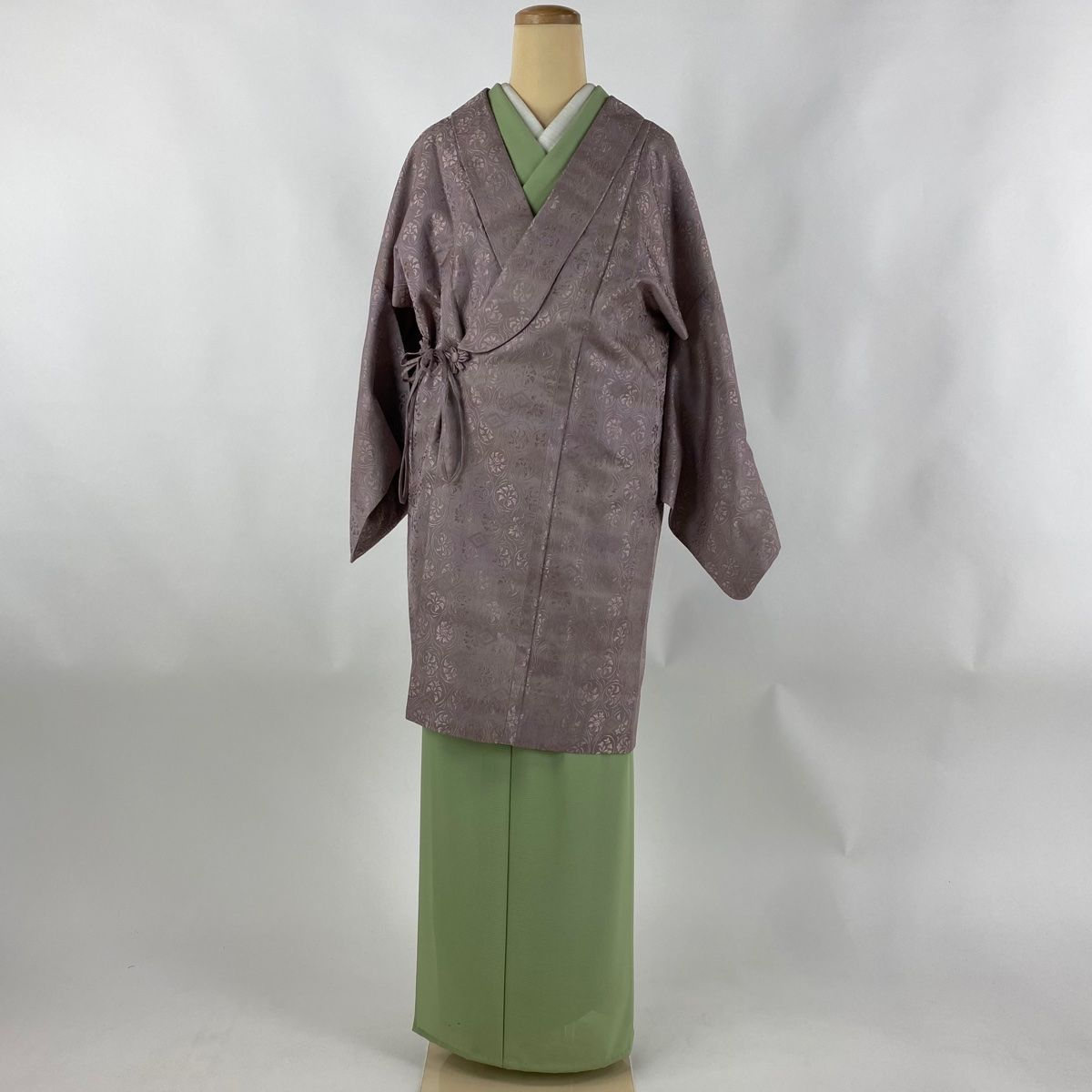 道中着 身丈107cm 裄丈64cm 正絹 美品 逸品 【中古】（道中着