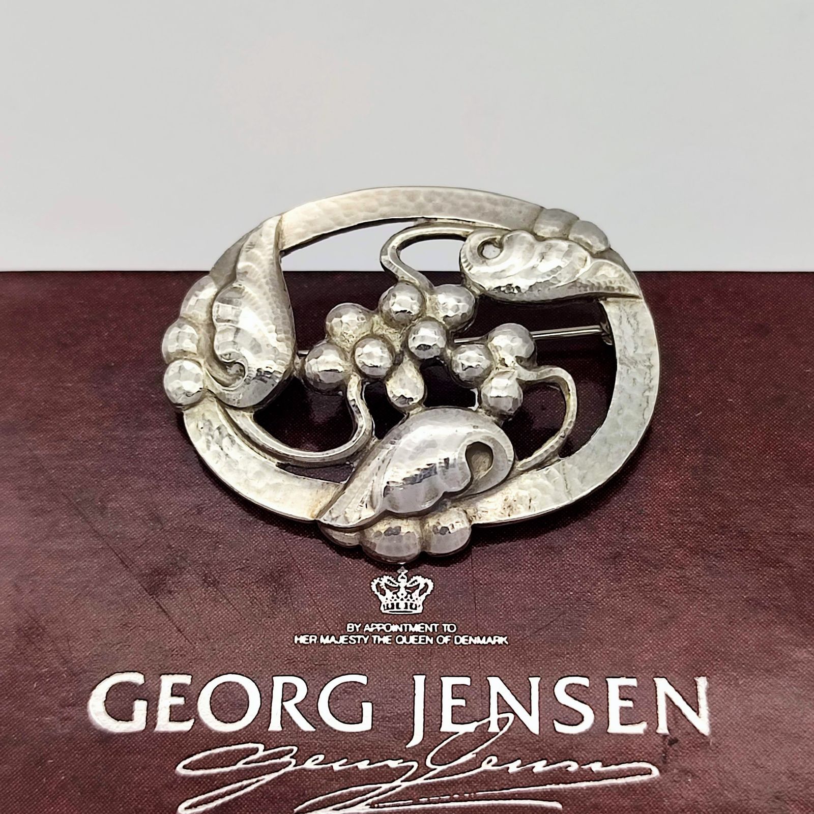 美品】Georg Jensen ジョージジェンセン ピンブローチ ムーン
