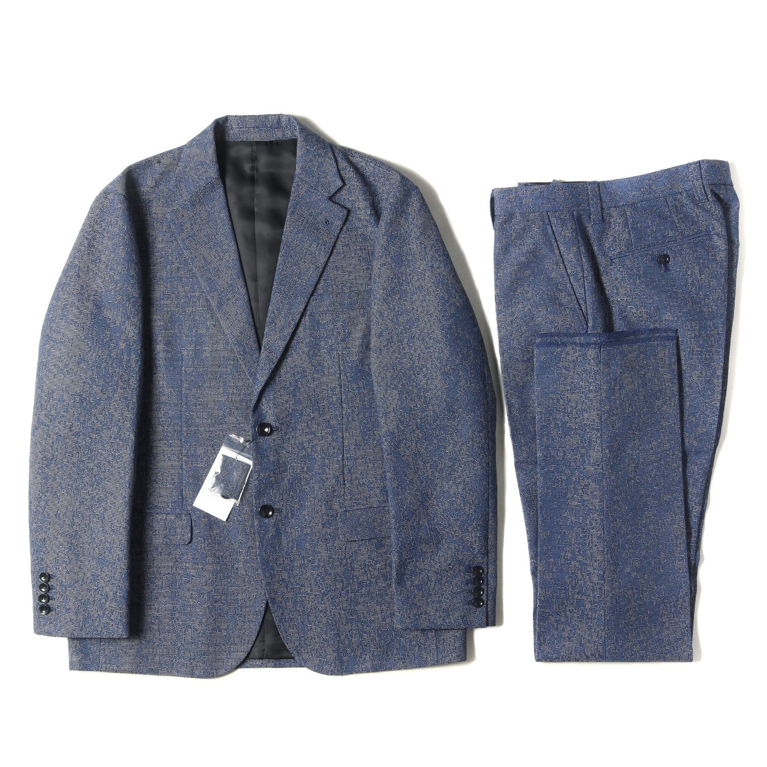SOPHNET ソフネット サイズ 各L 23SS Kvadrat テーラードジャケット スラックスパンツ セットアップ Atrium Outdoor by Kvadrat ネイビー 紺 メンズ