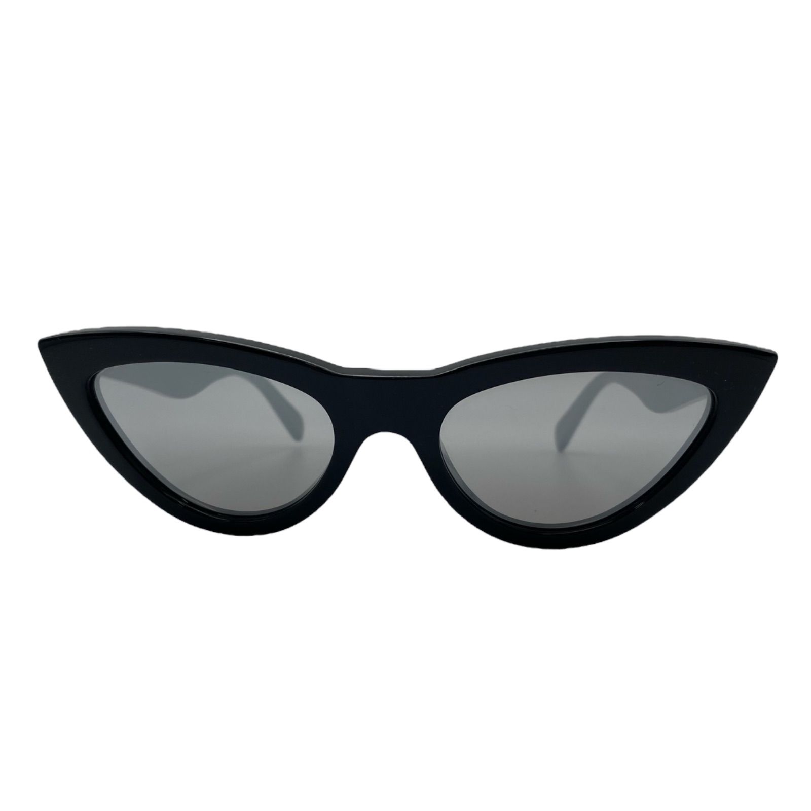 CELINE ブラック キャットアイサングラス CELINE EYEWEAR Triomphe キャットアイ アセテートサングラス