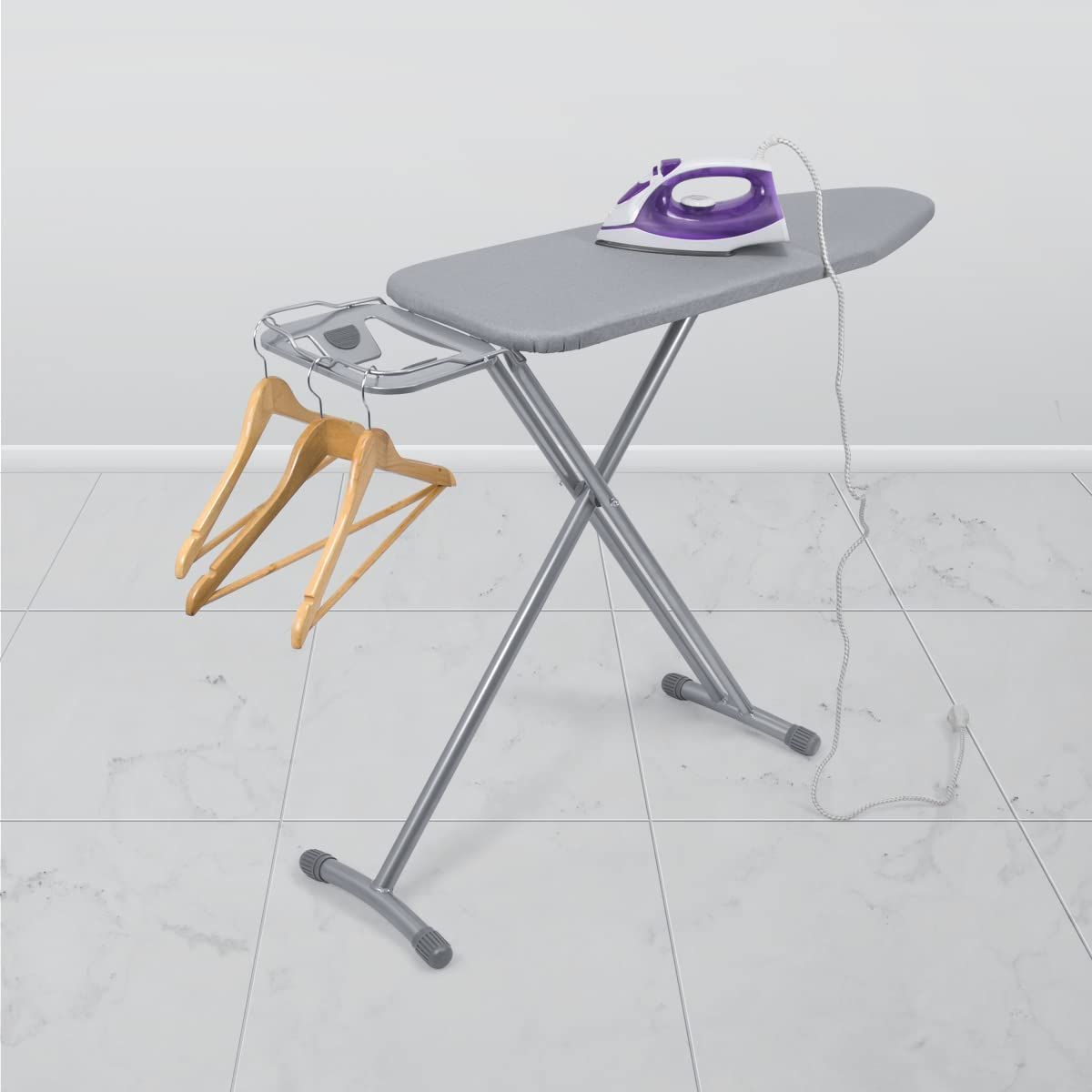 Duweeアイロン台 耐熱カバー付き 折りたたみ 高さ調整 大型アイロン台 厚いフェルトマット 丈夫な足 32x93cm WWW_KANDAIZUMI_COM