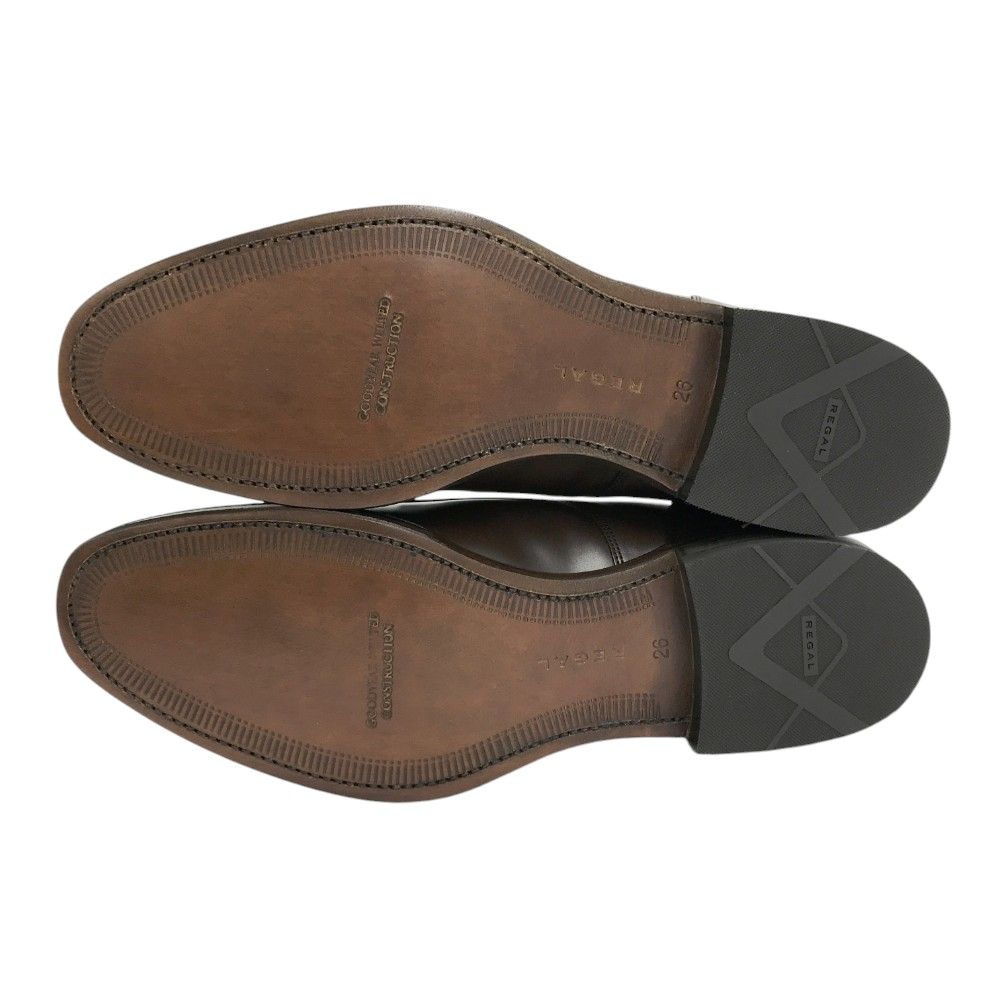 REGAL リーガル　レザー ビジネス　Uチップ ブラウン ラバーソール　26 美品⭐︎REGALリーガル Uチップ ビジネスシューズ レザー 革靴