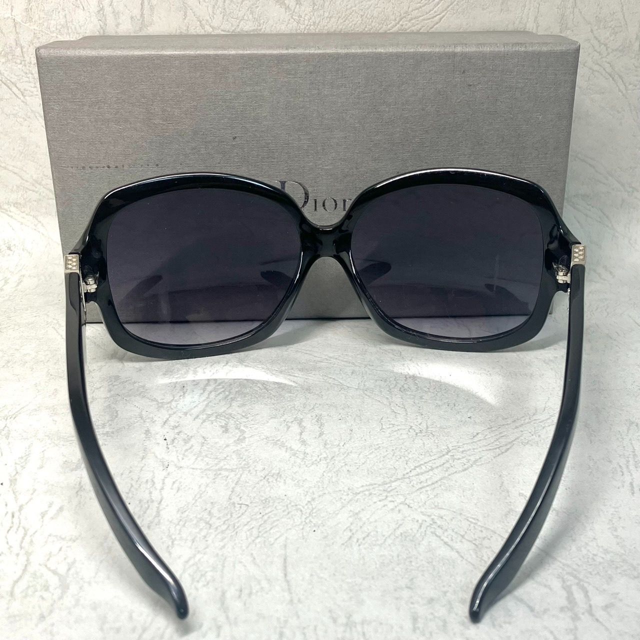 ✨Dior ディオール サングラス ブルー系 メガネ ロゴ ブラック