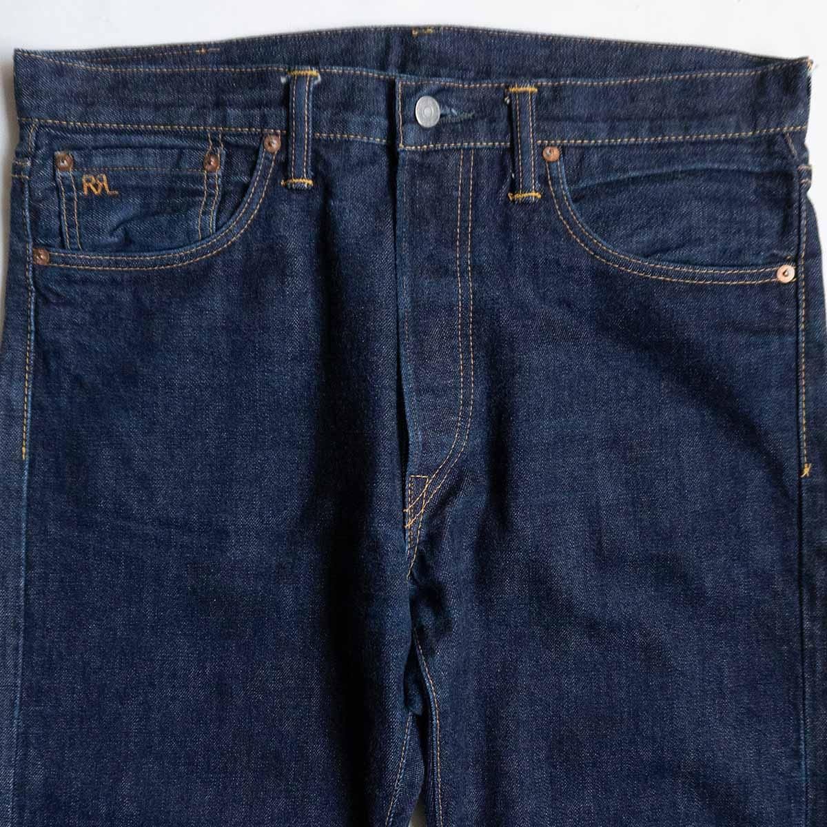 美品】 RRL 【STRAIGHT-LEG JEANS】【アメリカ製】32×30 美品】 RRL 【STRAIGHT-LEG JEANS】【アメリカ製】32×30