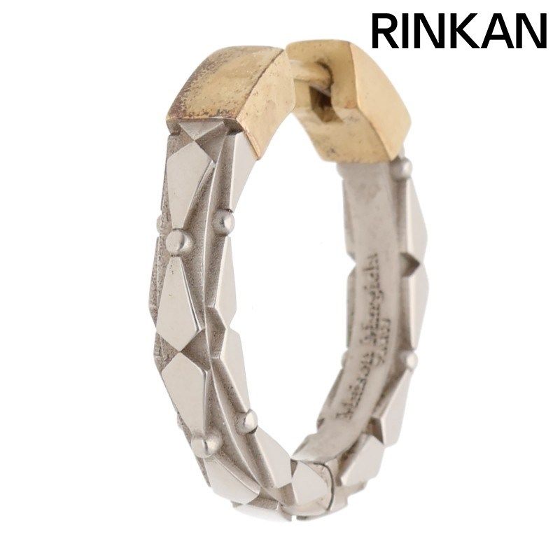 メゾンマルジェラ SM1VG0019 ジオメトリックフープピアス メンズ