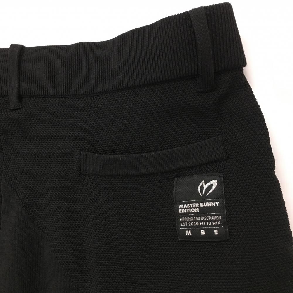 超美品】マスターバニー ニットパンツ 黒 ストレッチ ウエスト