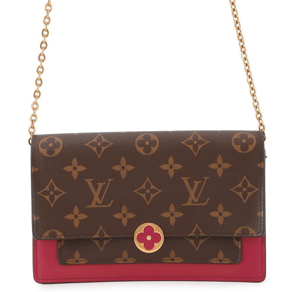ルイヴィトン チェーンショルダーウォレット モノグラム ポルトフォイユ フローラル M69578 LOUIS VUITTON 財布