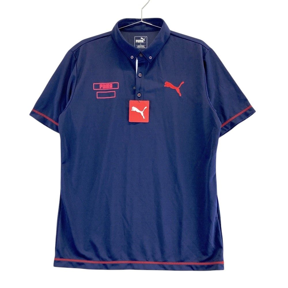 大得価，2026 サイズ：XL PUMA GOLF プーマゴルフ  半袖ポロシャツ ボタンダウン  ネイビー系 [240101515541] ゴルフウェア メンズ ストスト シャツ
