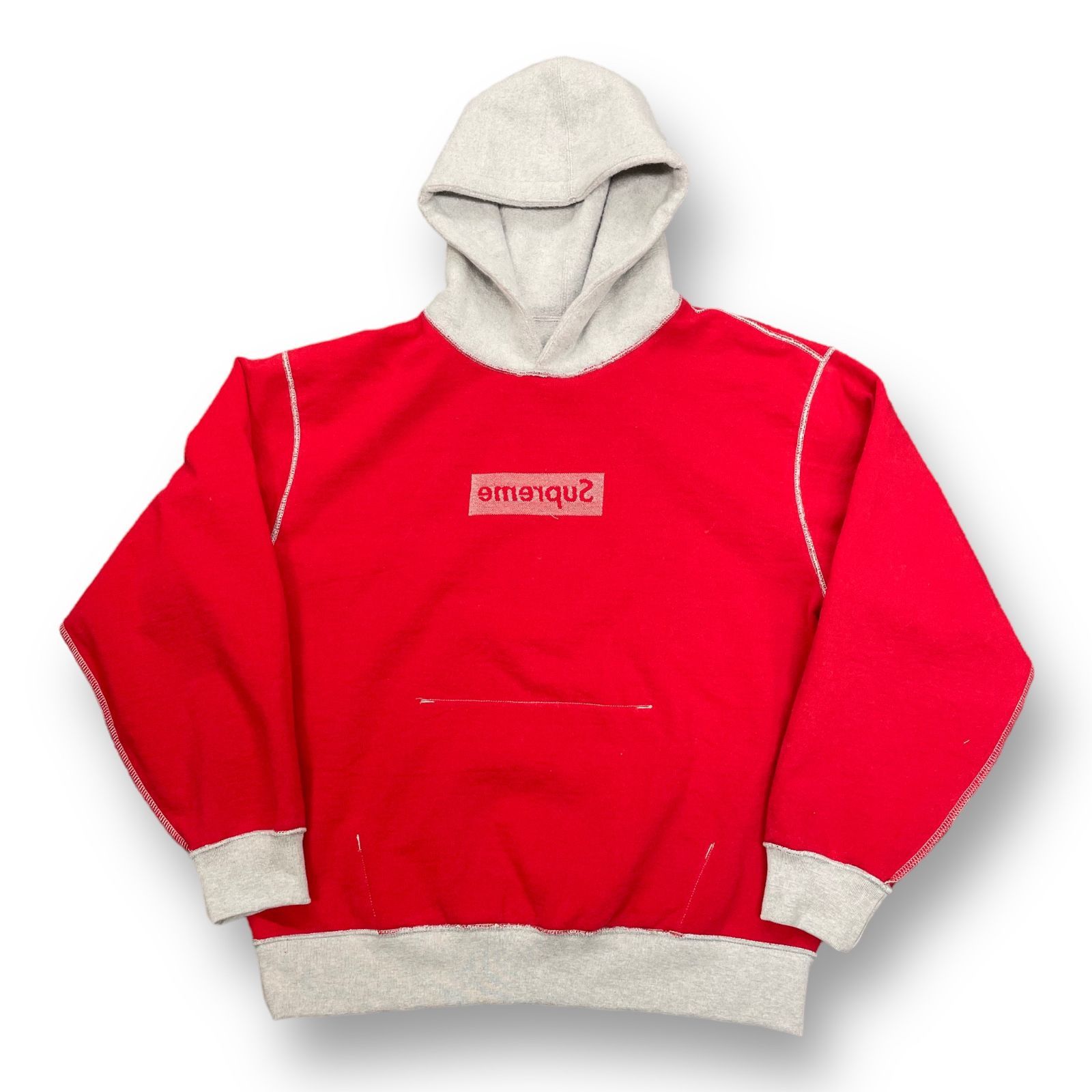 supreme Inside Out Box Logo Hooded 赤 red 【通販激安】 nods.gov.ag