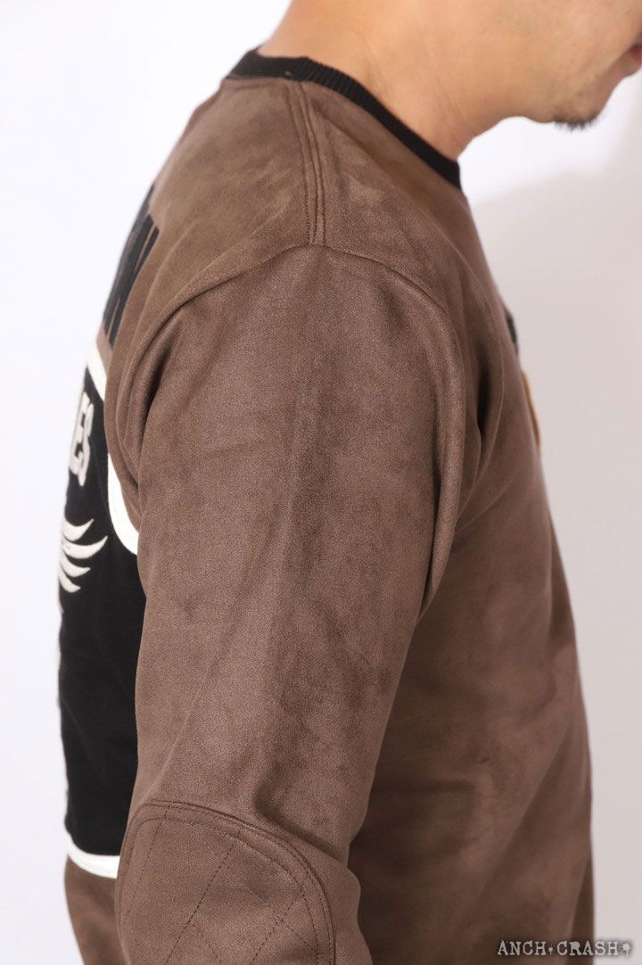 VANSON バンソン クルーネックプルオーバー NVLT-2422 アンバー 起毛