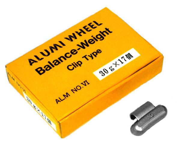 泉産業貿易 鉛製打込み式バランスウェイト 15G 塗装仕上げ小箱入 アルミホイール厚型フランジ 純正タイプ用 入数：1箱(22個) al6/sb-15g