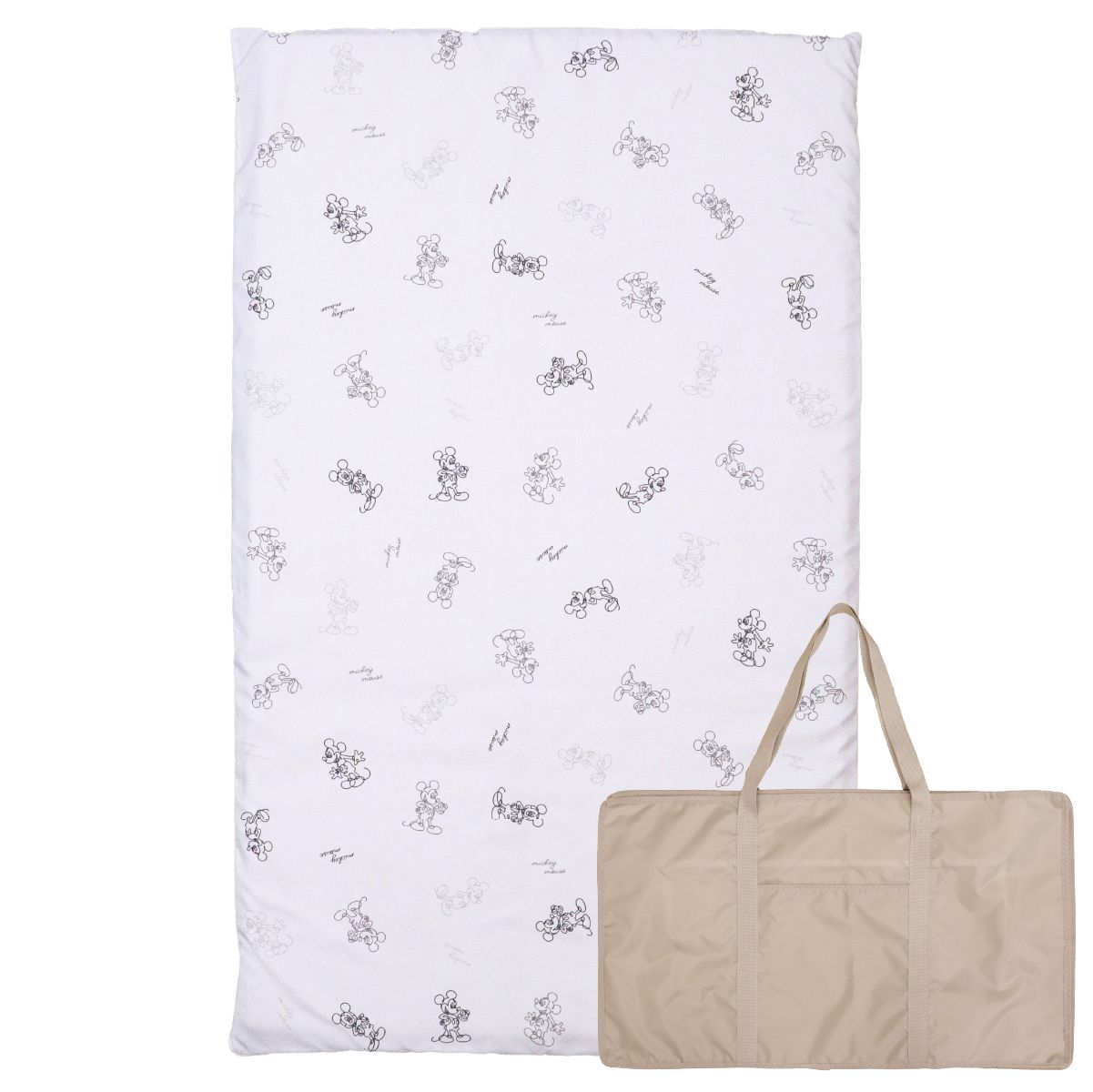 un doudou ディズニー お昼寝布団セット 3点セット 70×120cm ミッキーマウス 固わたマットタイプ 防水バッグ ネームタグ付 新品 全部洗える キッズ 子供 保育園 幼稚園 入園準備 雨の日も安心 通