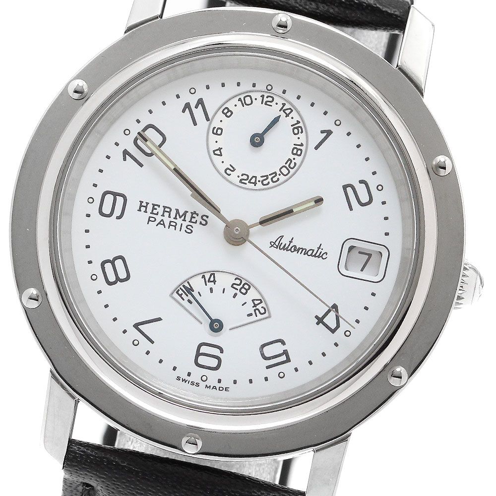 エルメス HERMES CL5.710 クリッパー デイト GMT 自動巻き メンズ内箱  