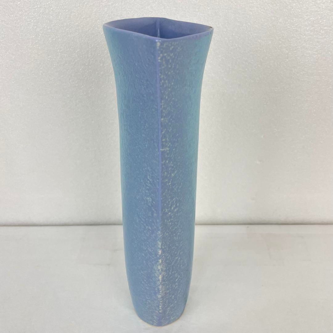 フラビアFLAVIA イタリア製 陶器 花瓶 青系 FLAVIA 青い陶器の花瓶