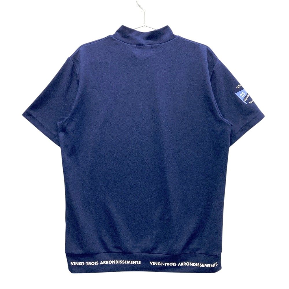 サイズ：3 23区GOLF ニジュウサンクゴルフ 23Fondation ハイネック半袖Tシャツ  グレー系 [240101440716] ゴルフウェア メンズ ストスト サイズ：3 23区GOLF ニジュウサンクゴルフ 23Fondation