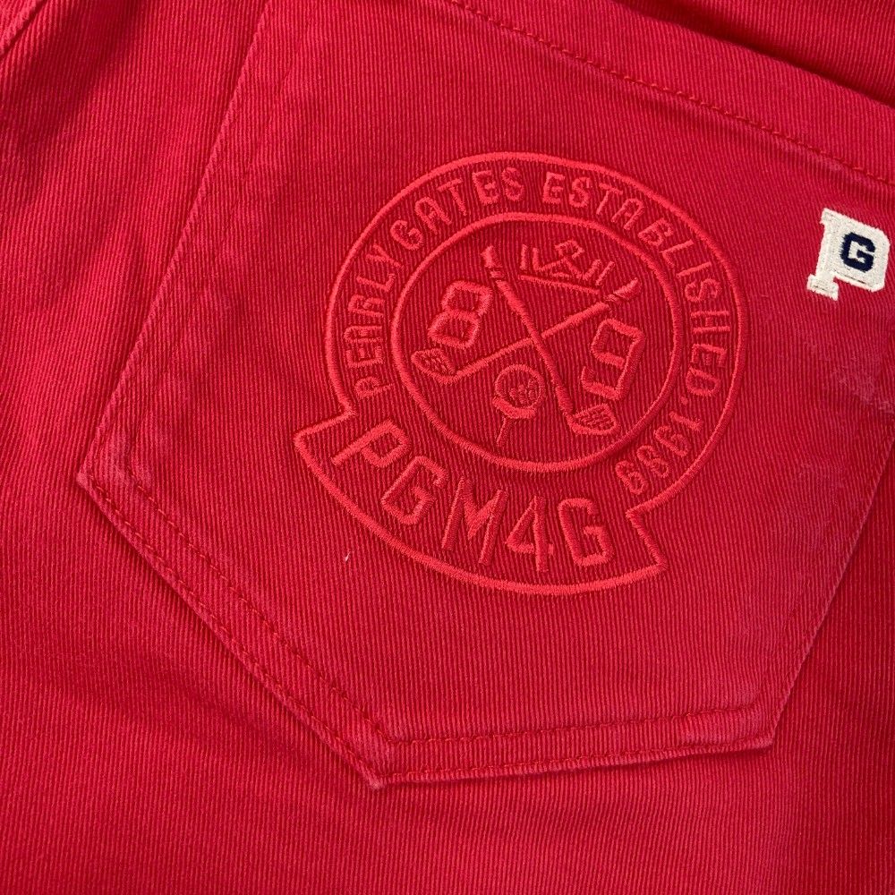 パーリーゲイツ/ゴルフ/スカート/サッカー地/ストレッチ/フリル/ロゴ刺繍 パーリーゲイツ/ゴルフ/スカート/サッカー地/ストレッチ/フリル/ロゴ