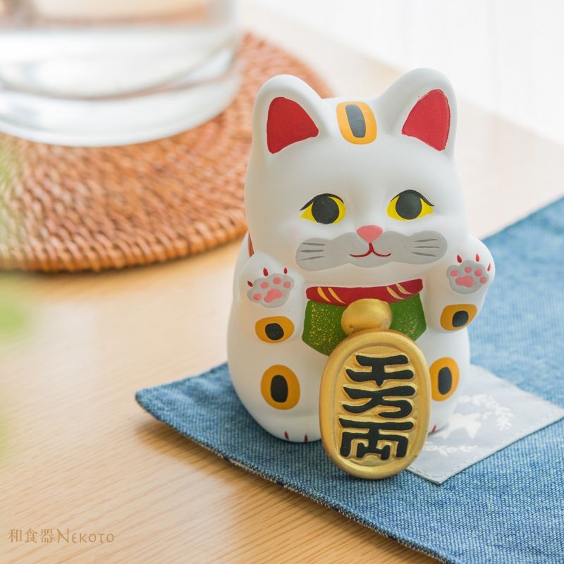 瓢箪置物 招き猫 ハンドメイド - 日用品/インテリア