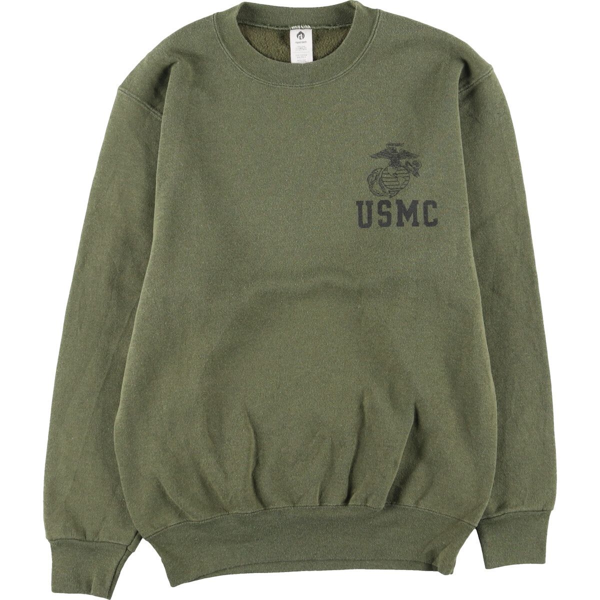古着 repel tech USMC アアメリカ海兵隊 プリントスウェットシャツ トレーナー USA製 メンズS/taa003126