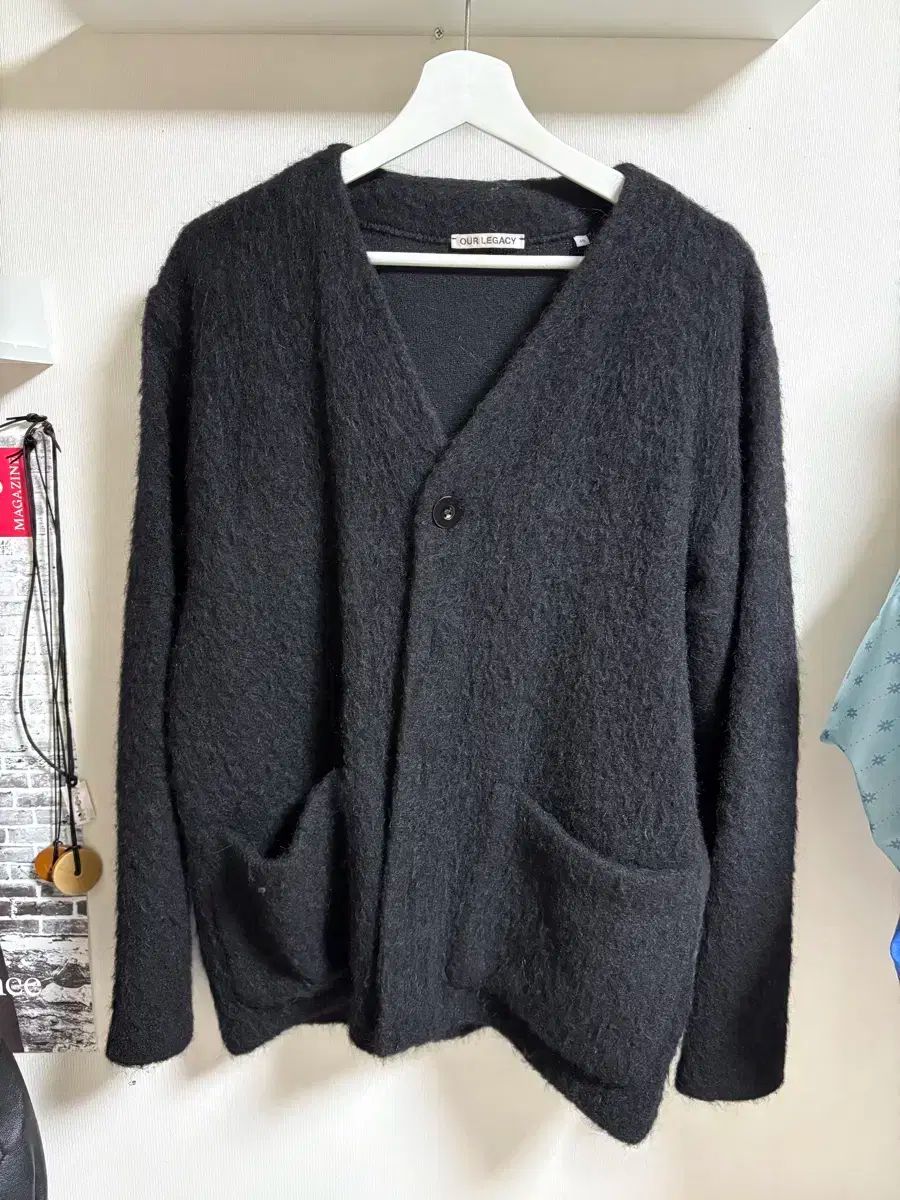 46 OUR LEGACY アワーレガシー モヘア カーディガン ブラック - メルカリ