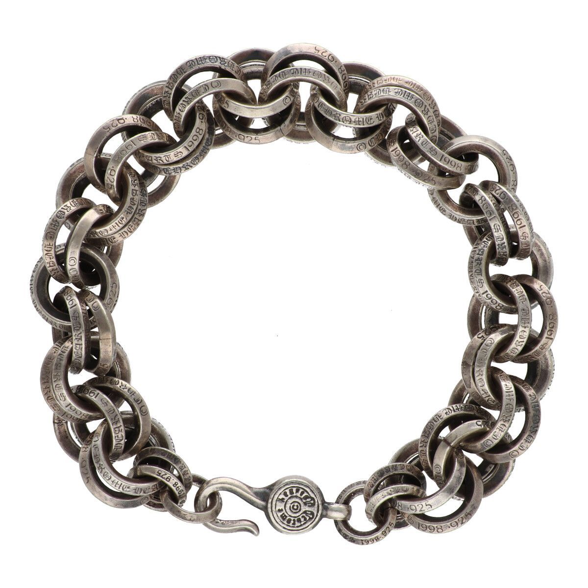 CHROME HEARTS クロムハーツ ダブル Bリング ブレスレット SV925 シルバー アクセサリー 24002526 RS