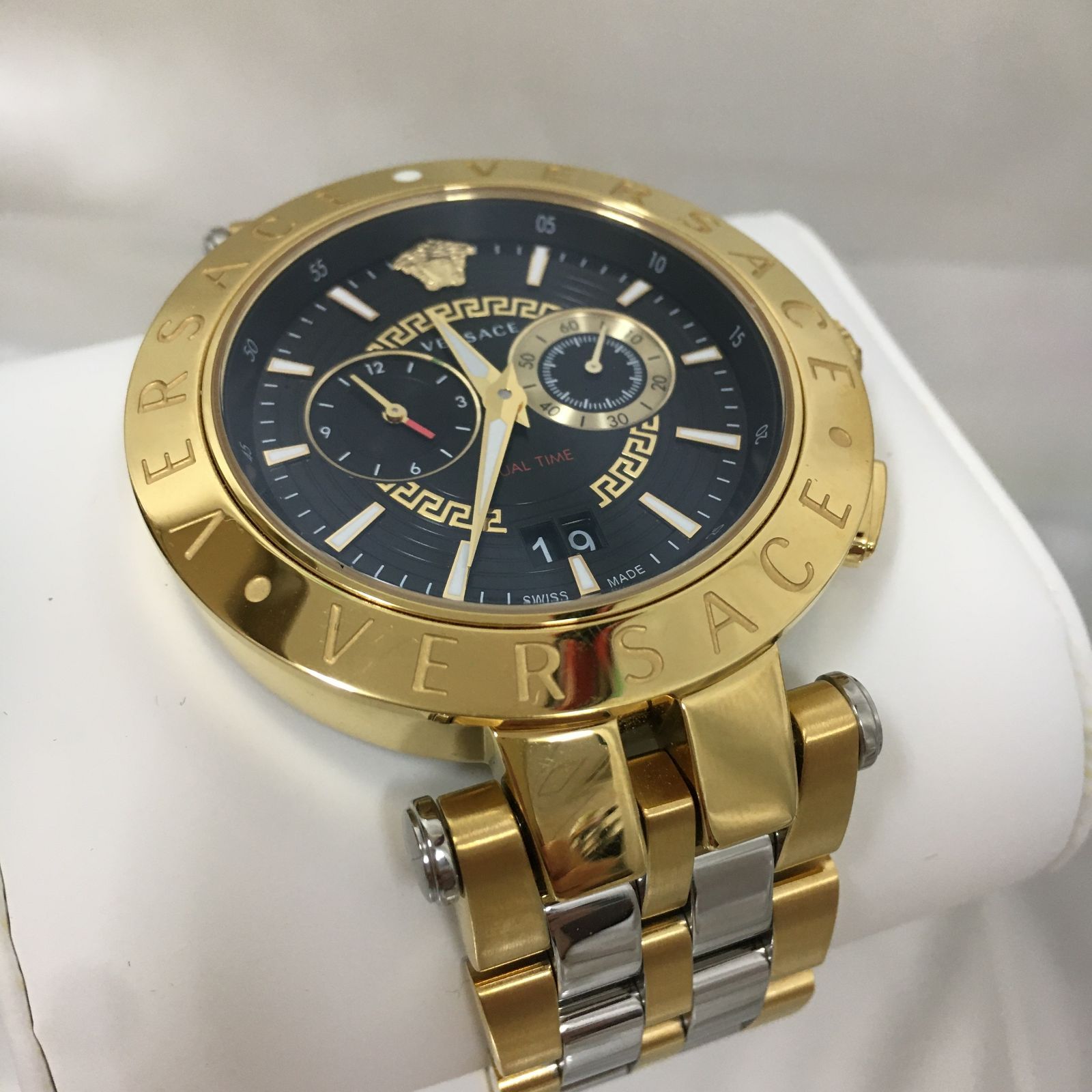 三沢店85】VERSACE 腕時計 ヴェルサーチ Versace Vレース デュアル 